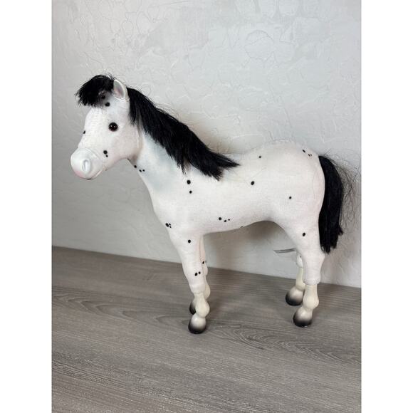 American Girl Other - American Girl Doll Kaya's "Sparks Flying" White Dappled 13" Foal Pony Horse